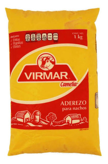 Aderezo Para Nachos Virmar Queso Amarillo 1 Kg Fritos Elotes