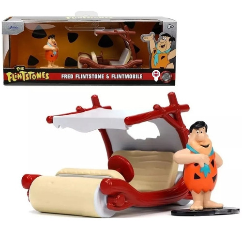 Coleccionable Carro Pedro Picapiedra Troncomovil Flintstone