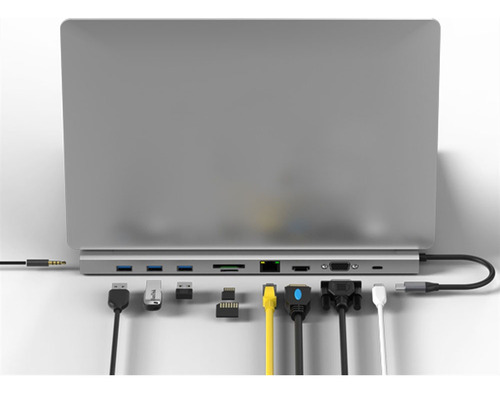 Adaptador Multipuerto 10 En 1 Hub Usb-c Ulink Uladc101