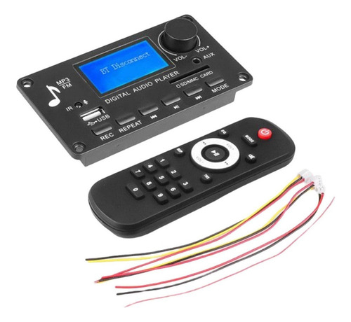2024 Bt 12v Usb Tf Usb Fm Conjunto De Módulos De Audio