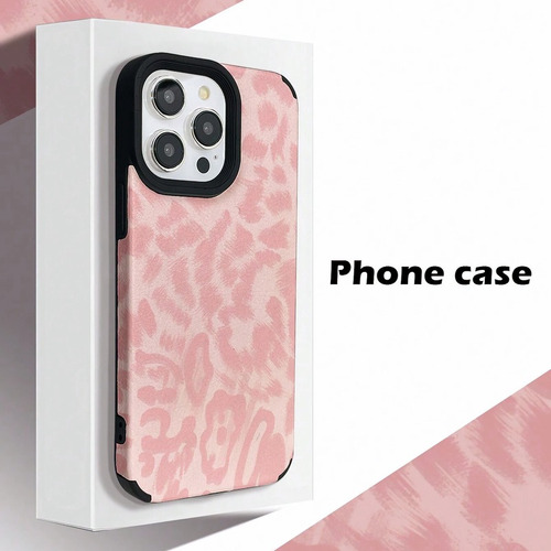 Funda Case De Silicon Colores Serie Para iPhone Uso Rudo De Estampado Leopardo
