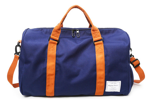 Maletas Deportivas Gimnasio Viaje Hombre Y Mujer Color Azul Diseño De La Tela Liso