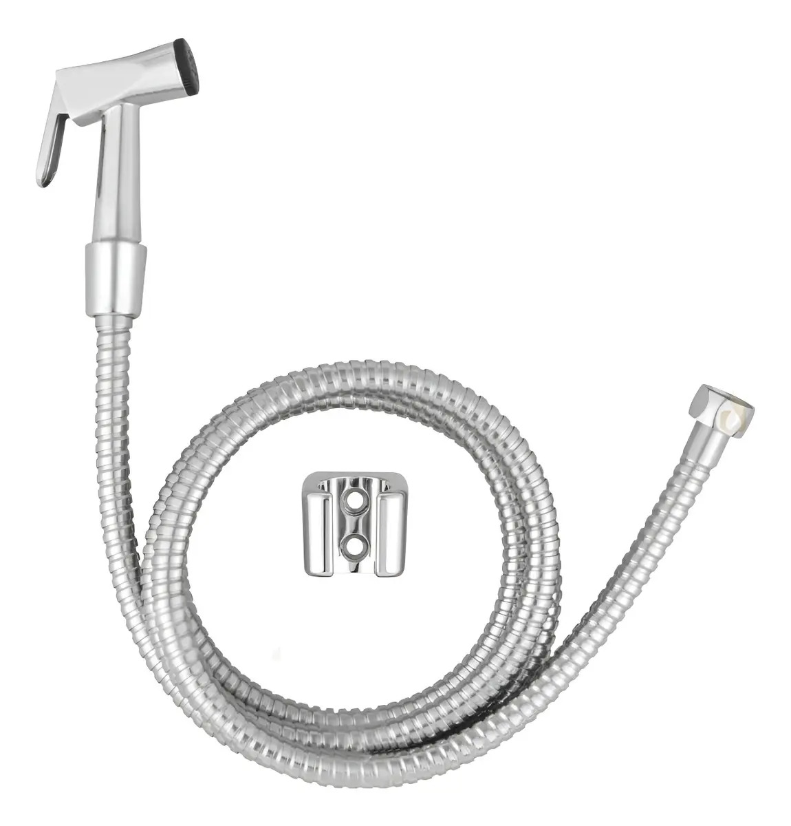 Ducha Higiênica Metal Gatilho Ouro Metais 1,2m Cromada