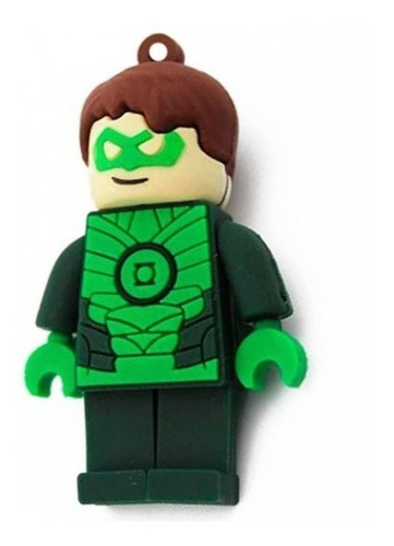 Imagen 1 de 3 de Memoria Usb Superhéroe Linterna Verde 16gb