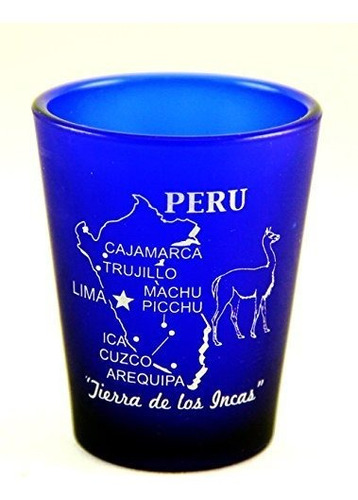 Peru Azul Cobalto Vidrio Shot