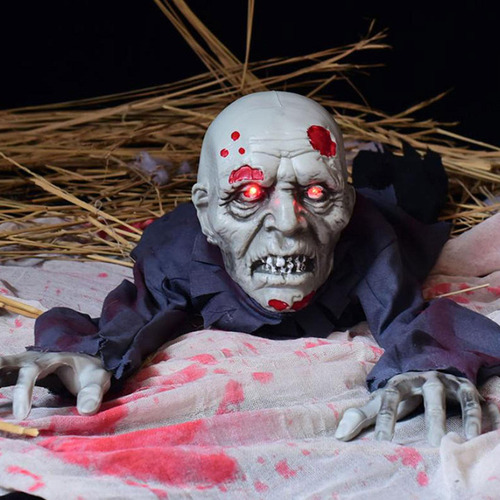Decoración De Halloween Con Que Se Arrastran, Ojos Gris