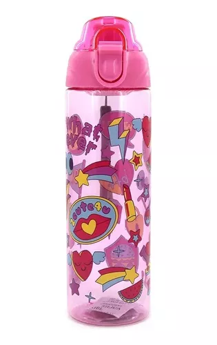 Pack 6 Botella Agua Jugo Niños Nene Nena Infantil Escolar Color Multicolor