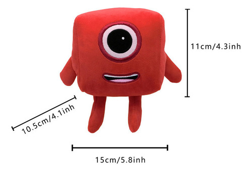 Jb Numberblocks Peluche Muñeca Juguete Cumpleaño Regalo 2025