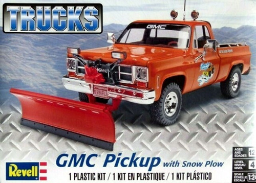 Imagen 2 de 4 de Gmc Pick Up With Snow Plow - Barredora - 1/24 Revell 85722