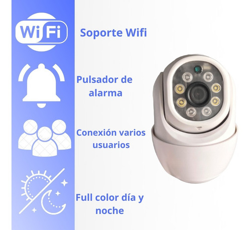 Camara Ip Seguridad Domo Exterior Hd 360 Wifi Motorizada