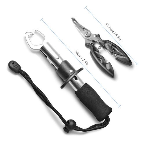 Juego De Alicates Para Pesca Fish Pliers Lip Gripper Control