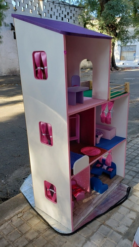 Imagen 1 de 7 de Casas Barbie 3 Pisos Completa 108 De Altura Elige El Color