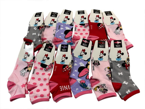 Pack 3 Par De Calcetines Niña Diseño Minnie Mouse De Disney