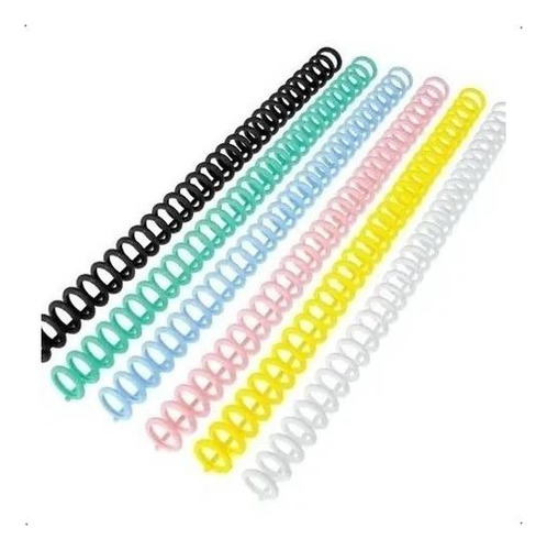 Espirales para encuadernación Ibi Craft Smart Click color verde claro - pack de 10