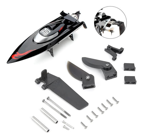 Conjunto De Piezas De Barco Shanrya Rc Accesorios De Timón Y