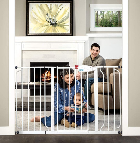 Regalo White Extra Wide Metal Pet Gate