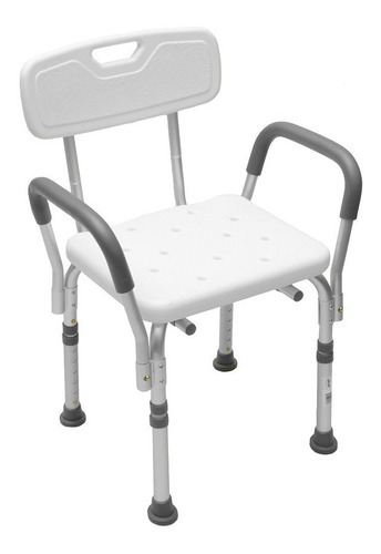 Silla Ducha Brazos Banco Ajustable Respaldo Antiderrapante
