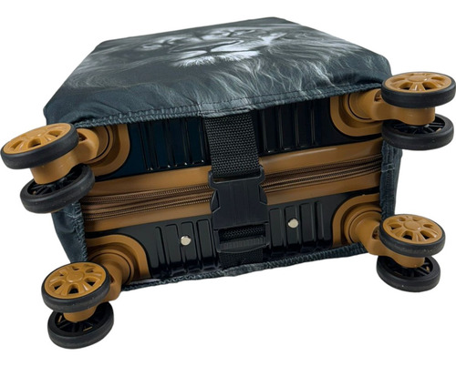 Capa Para Mala De Viagem Estampada Malha Suplex Resistente Cor Leão De Judá Estampado