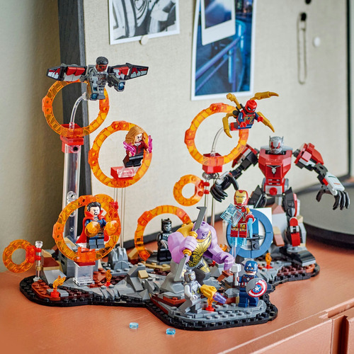 LEGO® | Marvel Batalla Final de Avengers: Endgame 76323; con 9 minifiguras, entre ellas Iron Man, Iron Spider y Pantera Negra, Regalo para Niños y Niñas 10+