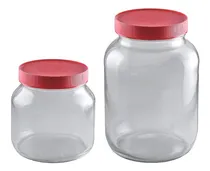 Comprar 6 Frascos De Vidrio 1500 C Y 12 Frascos De Vidrio 3000 Ctapa