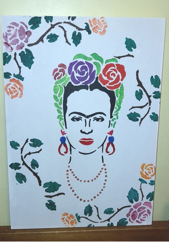 Cuadro Pintado Artesanal  De Frida Kahlo