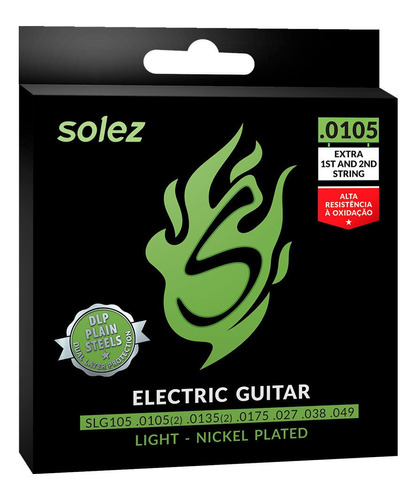 Encordoamento Solez Guitarra 0.0105 - Slg105 -