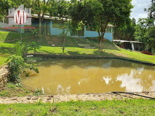 Linda Chácara Com Lago, Casa Nova, Arborizada, Lugar Maravilhoso Com 02 Dormitórios À Venda, 3000 M² Por R$ 400.000 - Zona Rural - Pinhalzinho/sp - Ch0578