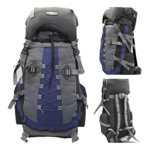 Mochila Cargueira Trekking 60 Litro Barra Sustentação 6103