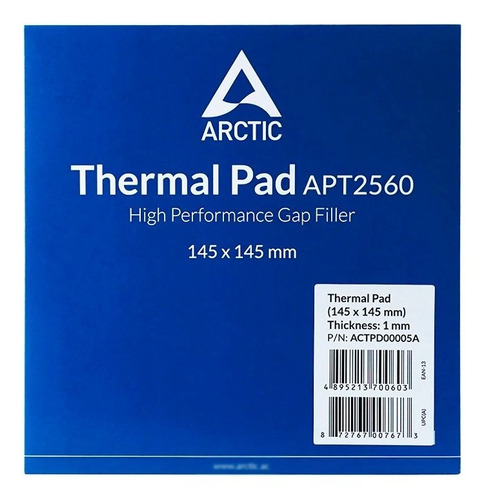 Pad Térmico Artic Almohadilla 72x72mm 1mm Alto Rendimiento