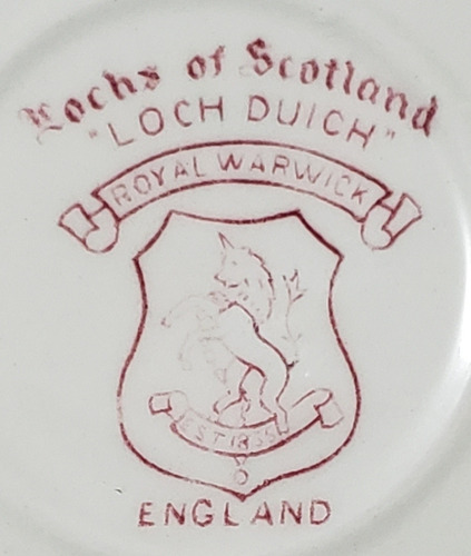 Taza Café Con Plato Loza Inglesa Antigua Royal Warwick