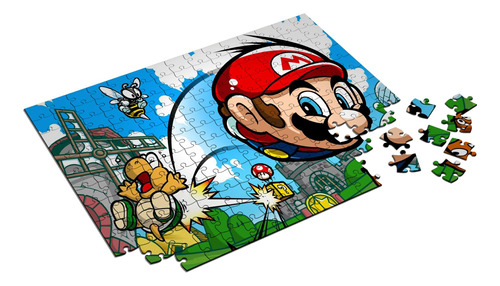 Quebra-cabeça Mario Personalizado 48 Peças