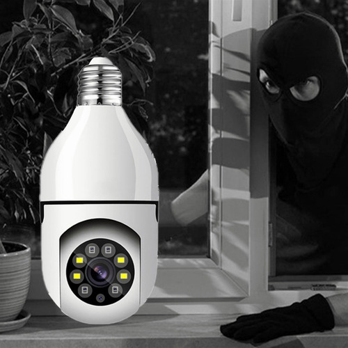 Câmera De Foco 360 Graus Wifi Ip Espião Oculto Segurança .