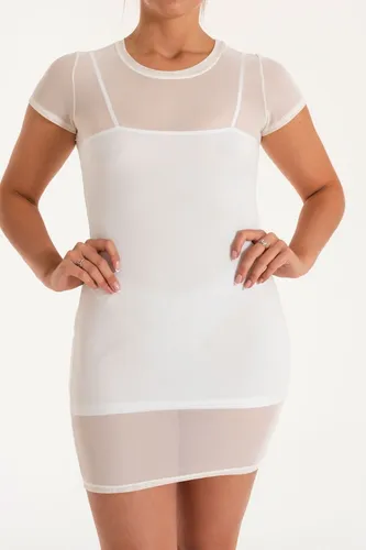 Vestido blanco transparente que poner debajo new arrivals