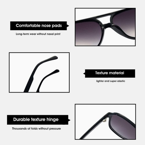 2 Lentes De Sol Clásicas De Aviador Vintage, Gafas