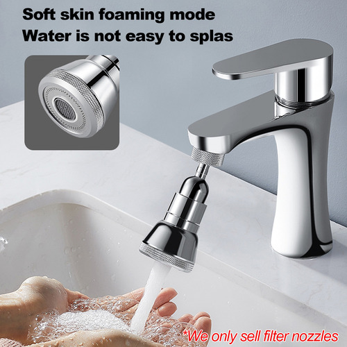 Grifo De Baño Con Boquilla Para Cocina, 720°, Giratorio Univ