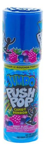 Caramelos Jumbo Push Pop - Sabores Surtidos