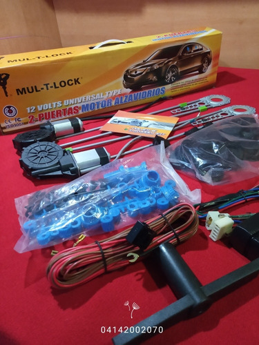 Kit Motor Eleva Vidrios Marca Multlock 6 Meses De Garantía