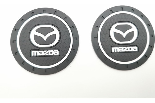 Kit 2 Almohadillas Para Portavaso Con Logo De Mazda