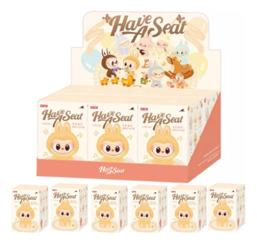 Muñeco Labubu Exciting Macaron The Monsters Peluche Llavero Blanco