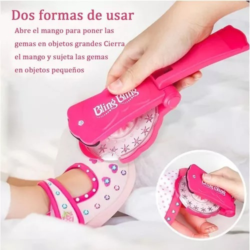 Blinger Bling Bling Brillo Para El Cabello Grapadora