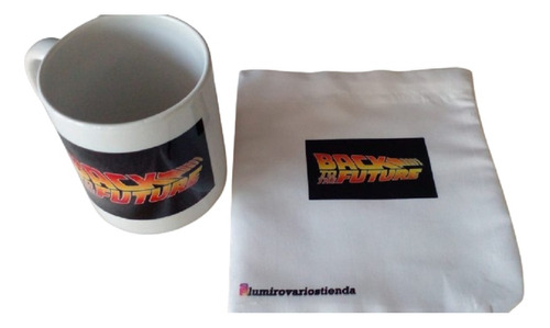 Taza Volver Al Futuro + Bolsa Con Logo