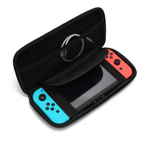 Estuche Nintendo Switch Protector Rigido Azul Rojo Negro