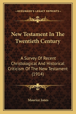 Libro New Testament In The Twentieth Century: A Survey Of...