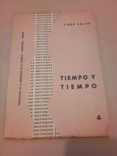 Liber Falco, Tiempo Y Tiempo. Udelar 1963