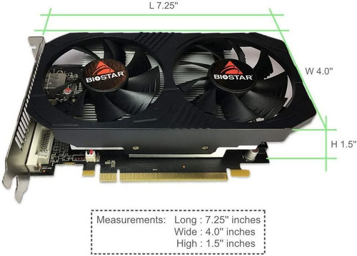 Tarjeta Video Biostar Radeon Rx 560 4gb Ddr5 Tranza