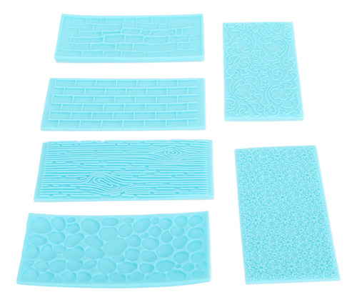 Moldes Para Estampado De Tartas, 6 Unidades, Con Textura De