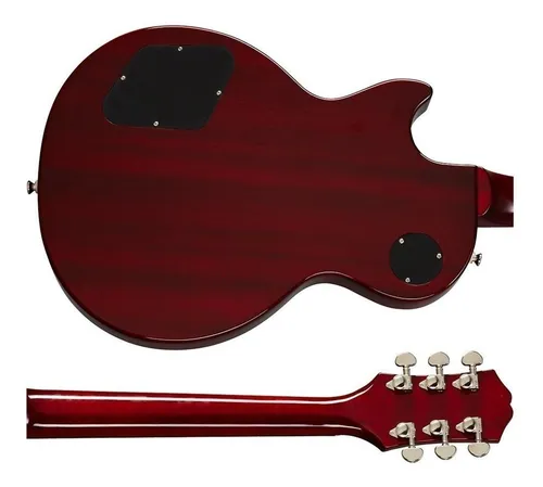 Guitarra eléctrica Epiphone Les Paul Studio EILTKHNH1 de caoba wine red brillante con diapasón de laurel indio