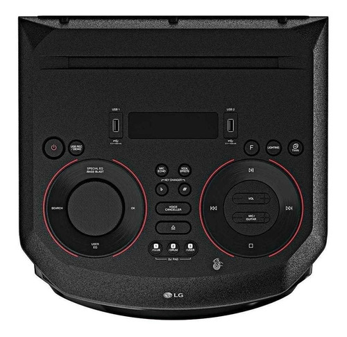 Parlante LG XBOOM RN9 con bluetooth negro 110V/240V