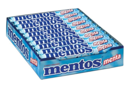 Pastillas Mentos De Menta X 12 Unidades Sabor Clasico