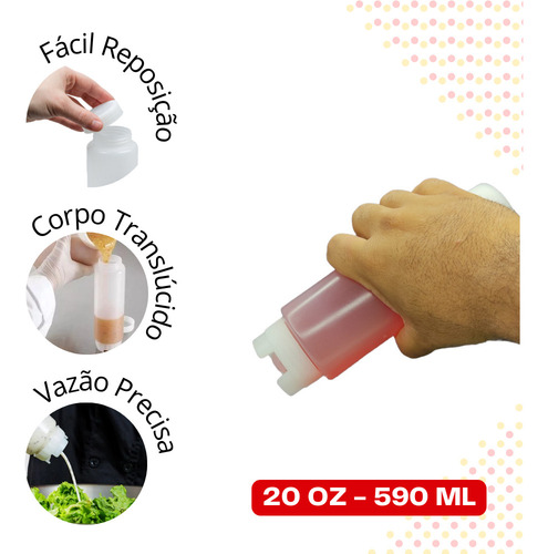 Bisnaga Invertida 590 Ml Tipo Fifo Cor Branco